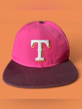 Texas Rangers 2011 World Series Pink, Orange & Maroon SnapBack
